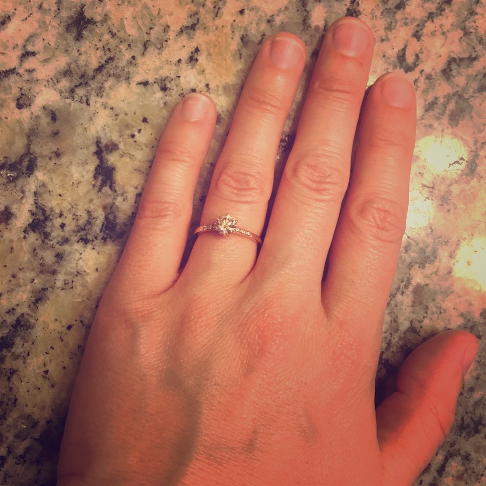 Anna Sheffield Rose Gold Hazeline Ring